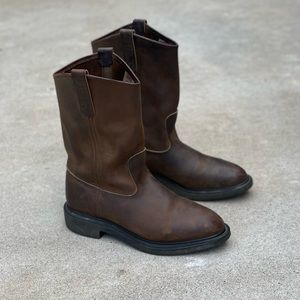Red Wing Pecos Boots Mens Sz 8.5 D Brown Leather 1124